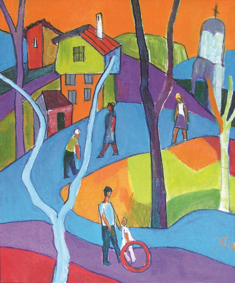 Landscape with figures